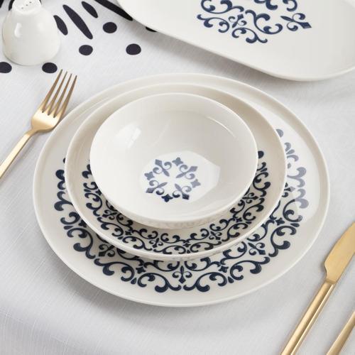 Uno Blue İvy 12 Kişilik 55 Parça Yemek Takımı