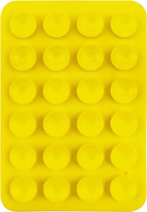 Kare Öpücüklü 03 Klfs Çift Taraflı Silikon Tutucu 5,50Cm X 8Cm - Sarı