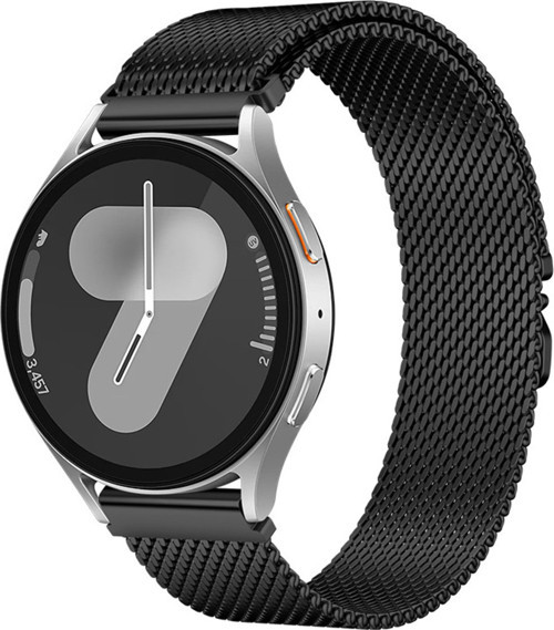 Amazfit Gtr 47Mm Klfs Krd-25 Metal Hasır Kordon - Siyah