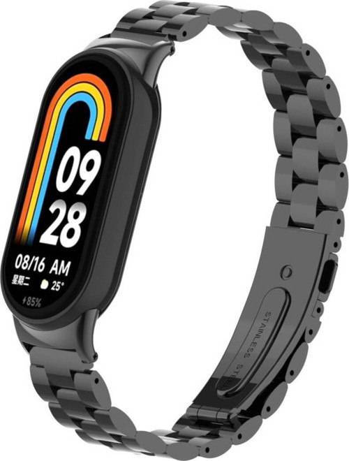 Xiaomi Mi Band 8 Krd-04 Metal Kordon-Siyah