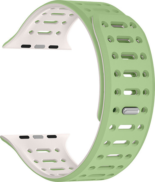 Watch 7 45Mm Uyumlu Klfs Krd-124 Silikon Kordon Strap Kayış-Açık Yeşil-Starlight