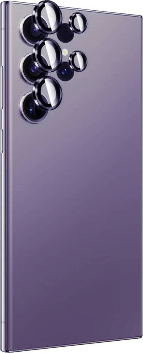 Galaxy S24 Ultra Klfs Titanium Premium Thtterli Kamera Lens Koruyucu-Mor