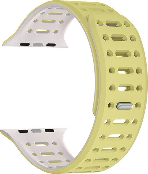 Watch 7 45Mm Uyumlu Klfs Krd-124 Silikon Kordon Strap Kayış-Sarı