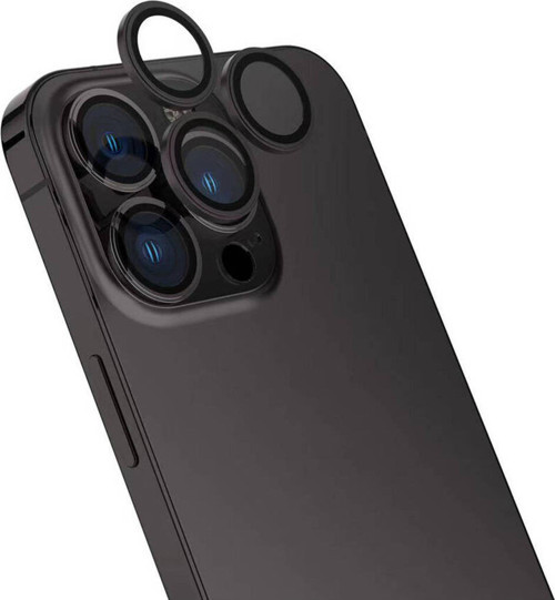 Apple İphone 16 Pro Max Klfs Cl-15 Parmak İzi Bırakmayan Anti-Reflective Kamera Lens Koruyucu-Siyah