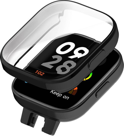 Redmi Watch 3 360 Derece Korumalı Kasa Ve Ekran Koruyucu Klfs Watch Gard 30 - Siyah