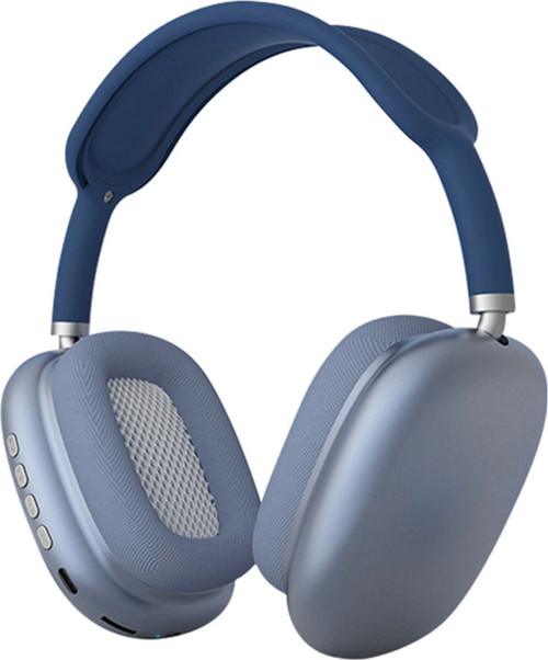 Klfs P9 Hi-Fi Ses Kalitesi Ayarlanabilir Ve Katlanabilir Kulak Üstü Bluetooth Kulaklık-Mavi