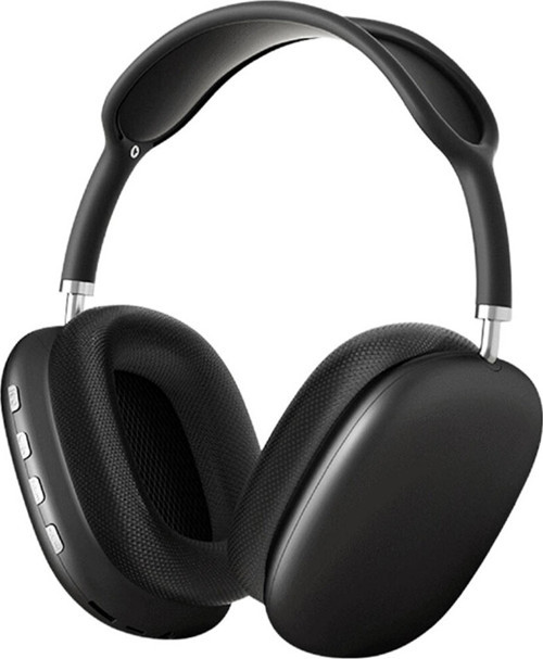 Klfs P9 Hi-Fi Ses Kalitesi Ayarlanabilir Ve Katlanabilir Kulak Üstü Bluetooth Kulaklık-Siyah