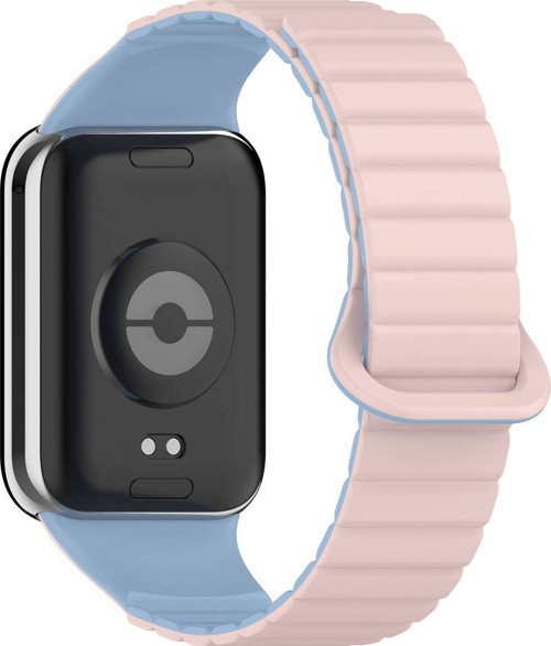 Xiaomi Mi Band 8 Pro Silikon Kordon Klfs Krd-105 Strap Kayış-Pembe-Mavi