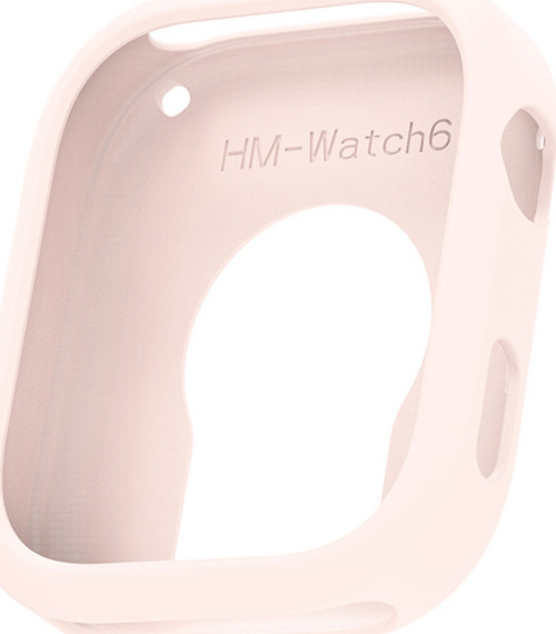 Redmi Watch 6 Yumuşak Tpu Silikon Kasa Koruyucu Zore Watch Gard 41 - Pembe