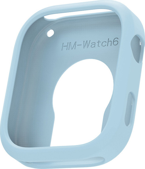 Redmi Watch 6 Yumuşak Tpu Silikon Kasa Koruyucu Zore Watch Gard 41 - Açık Mavi