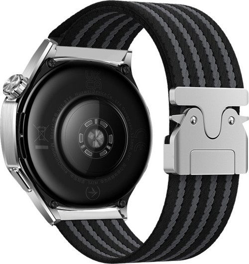 Gear S3 Klfs Krd-133 22Mm Naylon Kumaş Hasır Örgülü Kordon - Siyah