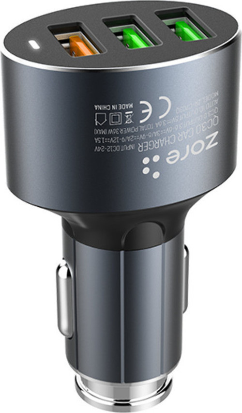 Klfs Zr-C703Q Micro 2 İn 1 Araç Şarj Seti - Siyah