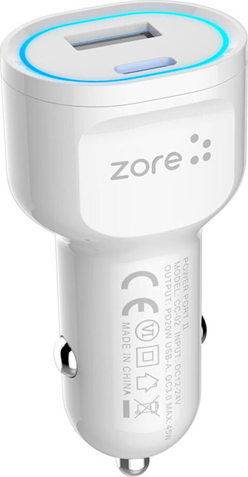 Klfs Cc-02 Hızlı Şarj Özellikli Led Işıklı Qc 3.0 Usb-A Ve Type-C Pd Araç Şarj Başlığı Pd 20W - Beya