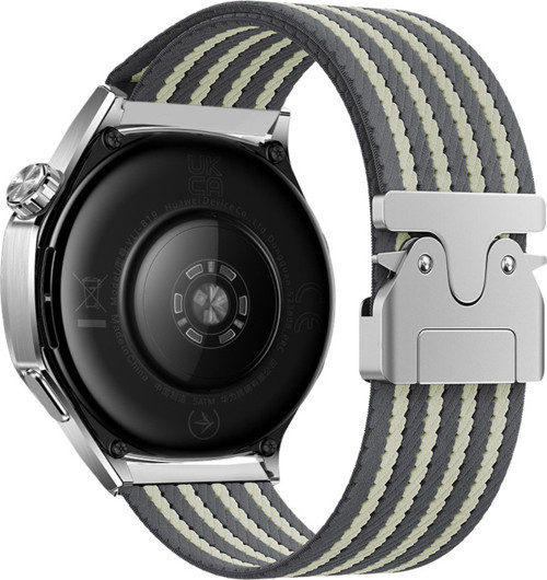 Gear S3 Klfs Krd-133 22Mm Naylon Kumaş Hasır Örgülü Kordon - Gri