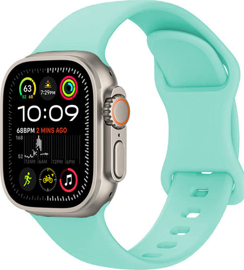 Watch Ultra 49Mm Uyumlu Klfs Krd-131 Silikon Kordon Strap Kayış-Açık Yeşil