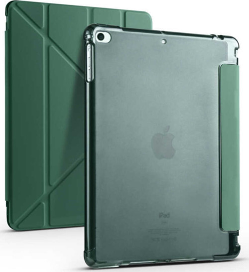 Apple Ipad 9.7 2017 Kılıf Tri Folding Smart With Pen Standlı Kalem Bölmeli Kapaklı Kılıf