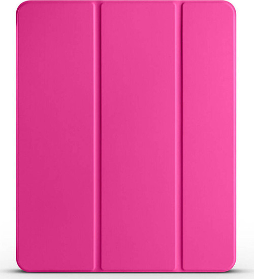 İpad Air 13 2025 M3 Klfs Smart Cover Kalem Bölmeli Standlı 1-1 Kılıf - Pembe Koyu