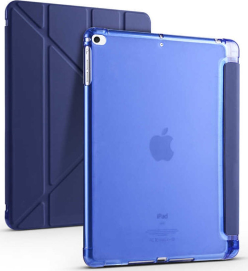 Apple Ipad 9.7 2018 Kılıf Tri Folding Smart With Pen Standlı Kalem Bölmeli Kapaklı Origami Kılıf