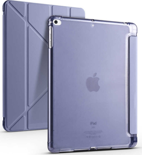 Apple Ipad 9.7 2017 Kılıf Tri Folding Smart With Pen Standlı Kalem Bölmeli Kapaklı Kılıf