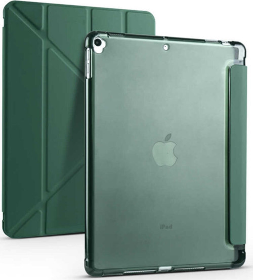 Apple Ipad 10.2 (9.Nesil) Uyumlu Kılıf Tri Folding Smart With Pen Standlı Kalemlikli Kapaklı Kılıf