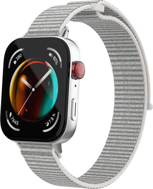 Huawei Watch Fit 3 Klfs Krd-03 Hasır Kordon-Beyaz