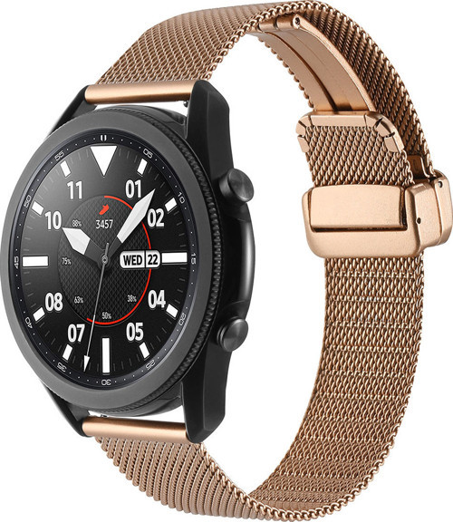 Galaxy Watch 46Mm Uyumlu Krd-85 22Mm Metal Klfs Kordon-Rose Gold