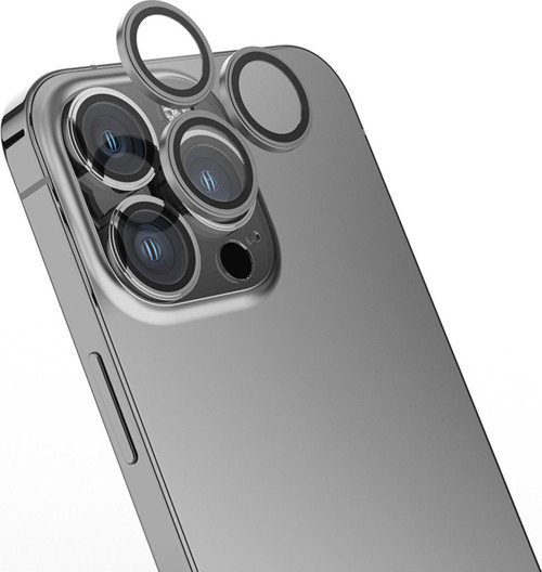 İphone 16 Pro Klfs Mikro Kamera Lens Koruyucu - Gri