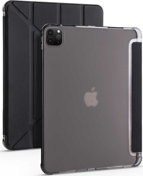 Apple Ipad Pro 12.9 2020 2021 Kılıf Tri Folding Smart With Pen Standlı Kalemlikli Kapaklı Kılıf