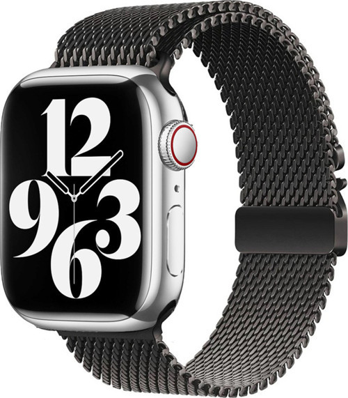 Apple Watch 42Mm Klfs Krd-121 Metal Hasır Kordon-Siyah