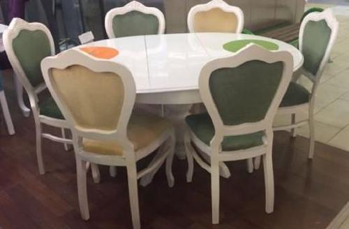 Masa 17761 BABA AYAK Klasik Model Tk Ihlamur Ağaç Parlak Beyaz Aslan ayak sandaly