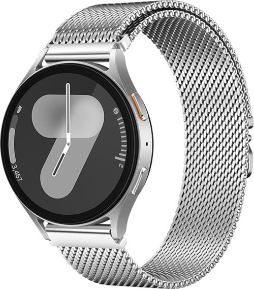 Amazfit Gtr 47Mm Klfs Krd-25 Metal Hasır Kordon - Gümüş