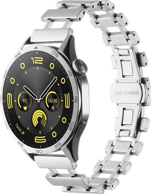 Gear S3 Uyumlu Klfs- Krd-96 22Mm Metal Kordon-Gümüş