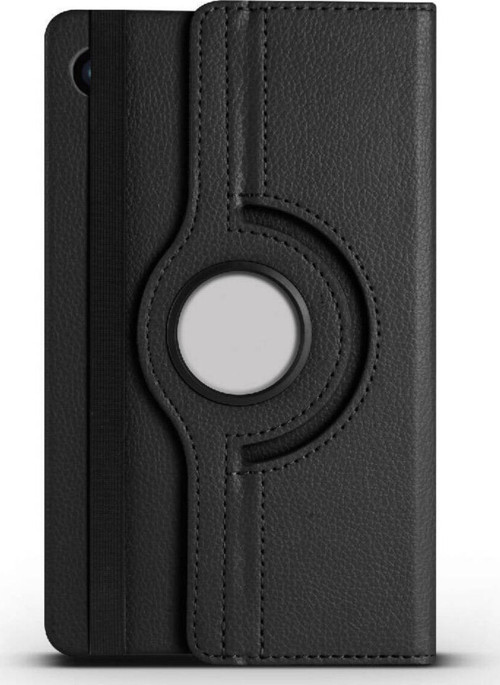 Galaxy Tab A11 Plus Klfs Dönebilen Standlı Kılıf - Siyah