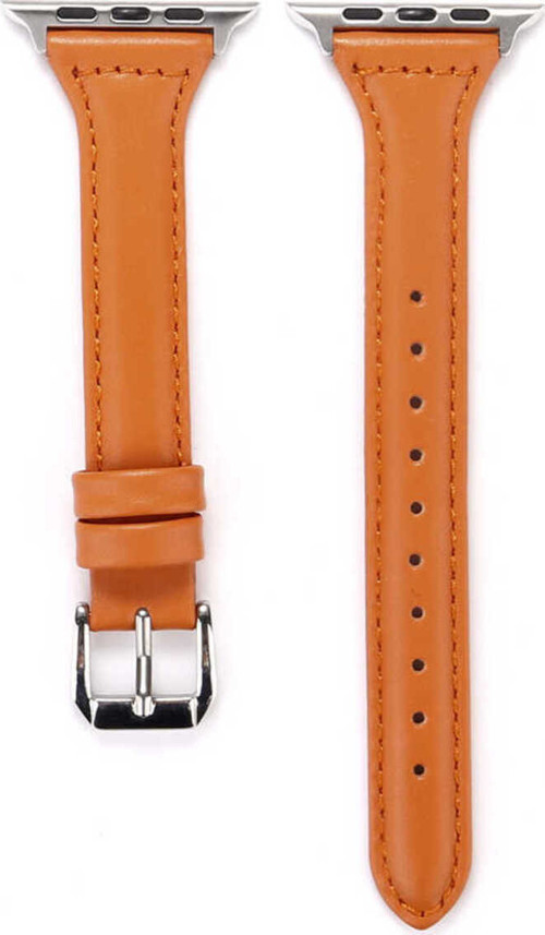 Watch 38Mm Uyumlu Krd-28 Deri Klfs Kordon-Kahverengi