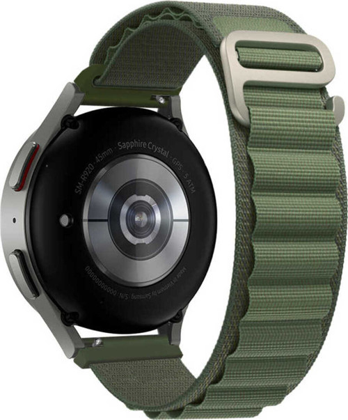 Galaxy Watch 46Mm Uyumlu Krd-74 22Mm Hasır Klfs Kordon-Yeşil