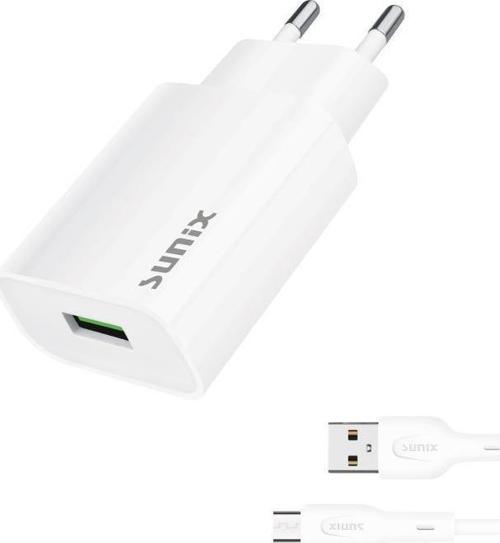 2.6A USB-A Girişli Micro Şarj Aleti Seti Beyaz S-27