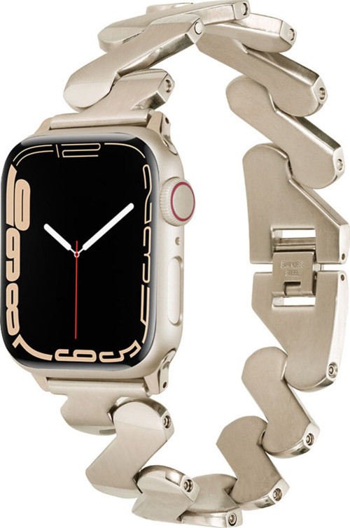 Watch 38Mm Kordon Uyumlu Krd-80 Metal Strap Kayış Klfs- Starlight