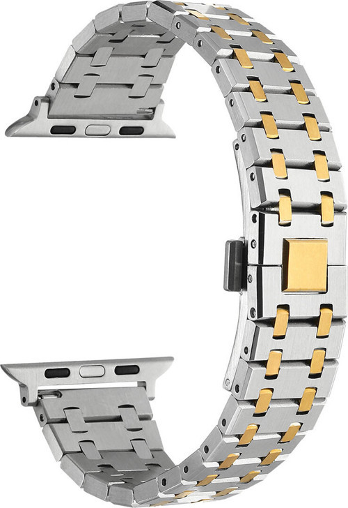 Watch 40Mm Uyumlu Krd-83 Metal Klfs Kordon-Gümüş-Gold