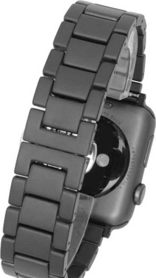 Watch Ultra 49Mm Kordon Mat Seramik Metal Strap Kayış Klfs- Siyah