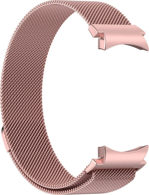 Galaxy Watch 6 44Mm Uyumlu Krd-01 Metal Klfs Kordon-Pembe