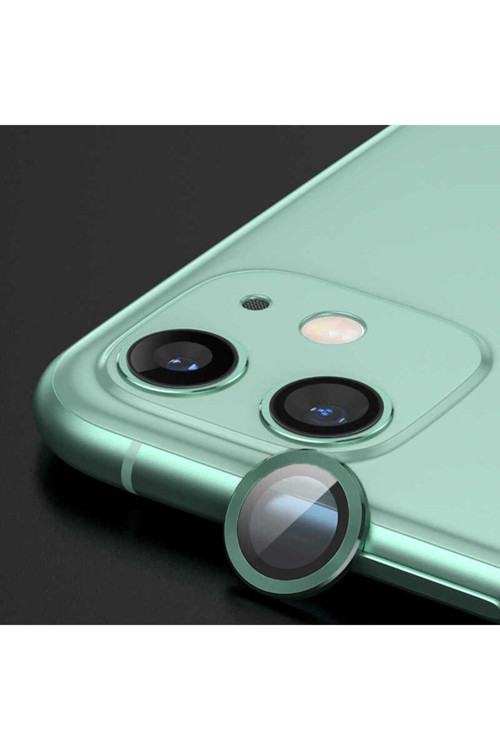 İphone 11 Uyumlu Klfs Cl-07 Kamera Koruyucu-Koyu Yeşil