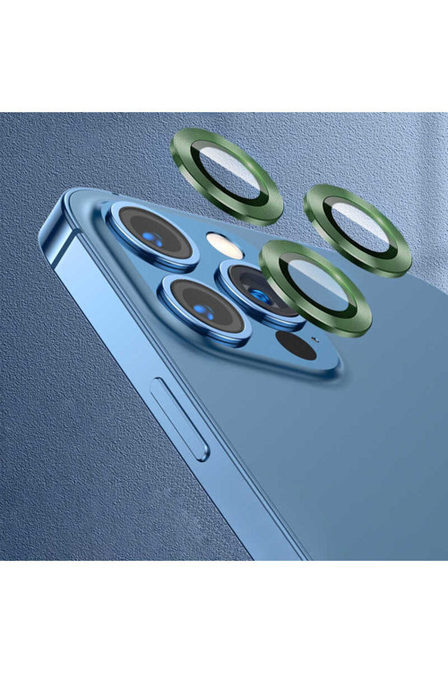 İphone 12 Pro Uyumlu Klfs Cl-07 Kamera Koruyucu-Koyu Yeşil
