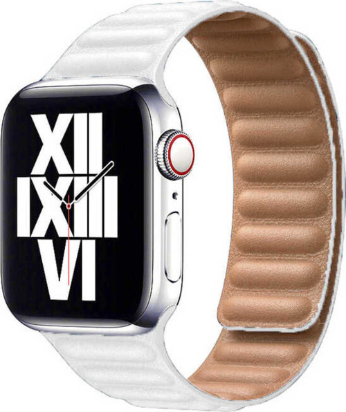 Watch 40Mm Uyumlu Krd-34 Deri Klfs Kordon-Beyaz