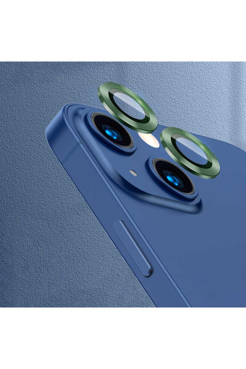 İphone 13 Mini Uyumlu Klfs Cl-07 Kamera Koruyucu-Koyu Yeşil