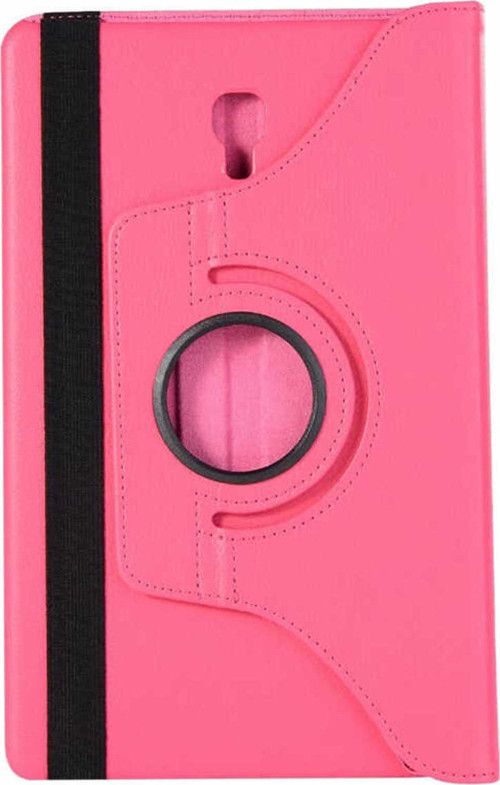 Galaxy Tab A T590 Uyumlu Klfs Dönebilen Standlı Kılıf-Pembe Koyu