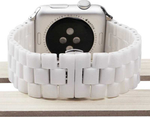 Watch 44Mm Uyumlu Krd-15 Metal Klfs Kordon-Beyaz