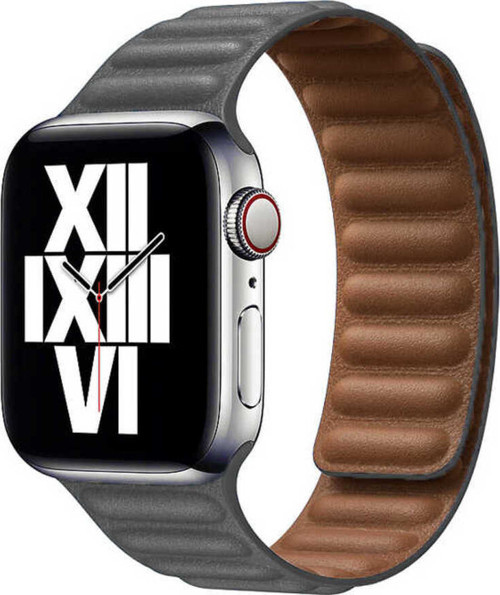 Watch 40Mm Uyumlu Krd-34 Deri Klfs Kordon-Gri
