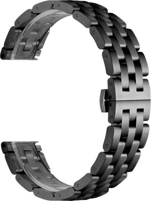 Huawei Watch Gt 3 42Mm Uyumlu Krd-20 Metal Klfs Kordon-Siyah