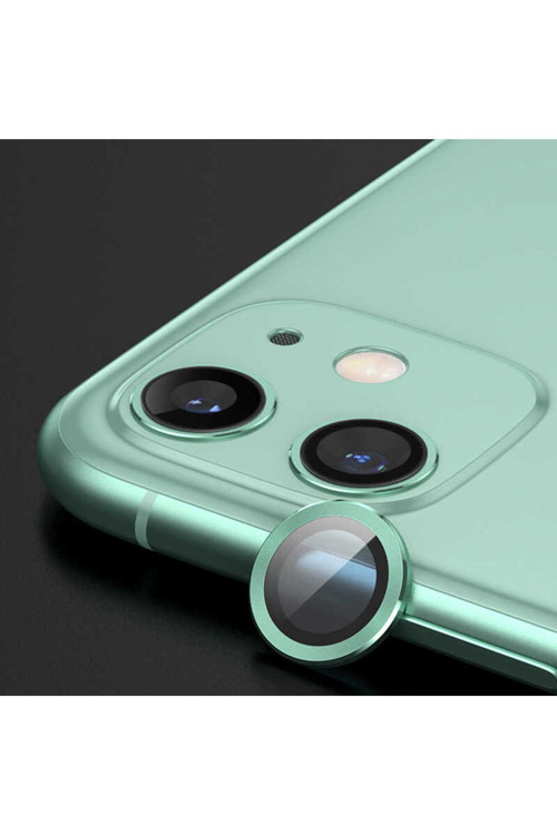 İphone 11 Uyumlu Klfs Cl-07 Kamera Koruyucu-Açık Yeşil