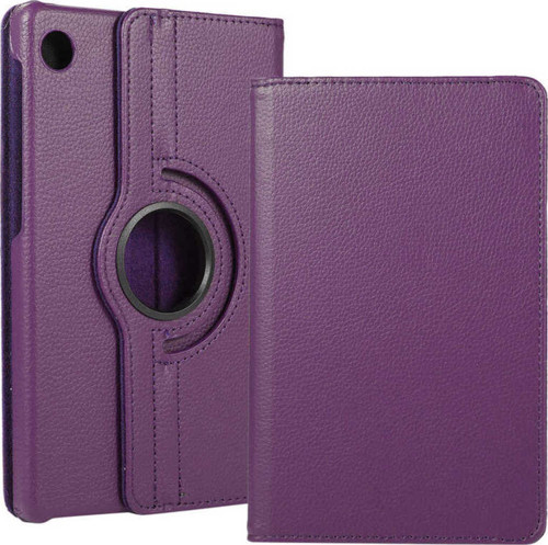 Lenovo Tab M10 Plus Tbtb-128F 3. Jenerasyon Uyumlu Klfs Dönebilen Standlı Kılıf-Mor